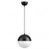 Черный/металл/белый/стекло Подвес E27 1*40W PINGA PENDANT, арт. 4958/1A