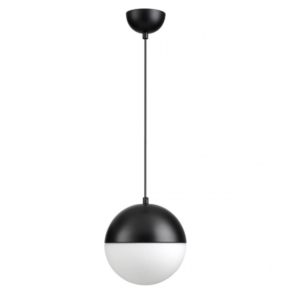 Черный/металл/белый/стекло Подвес E27 1*40W PINGA PENDANT, арт. 4958/1A
