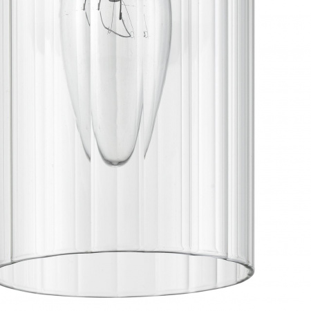 фото Хром/прозрачный металл/металл Подвес Е14 1*40W 220V ISHA COMFI, арт. 8102/1A