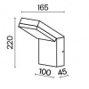 фото Уличный настенный светильник Maytoni Outdoor Paso O595WL-L12B3K, черный