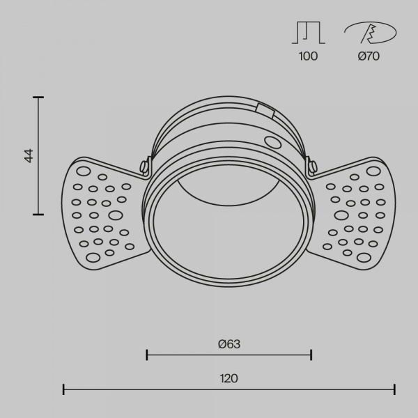 фото Встраиваемый светильник Maytoni Technical Reif DL048-01W, белый