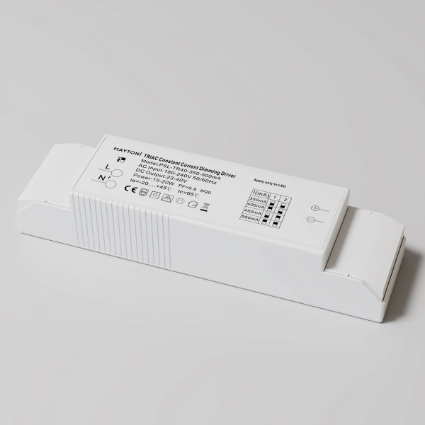 фото Источник питания TRIAC 15-20Вт IP20 Maytoni PSL-TR40-350-500mA, белый