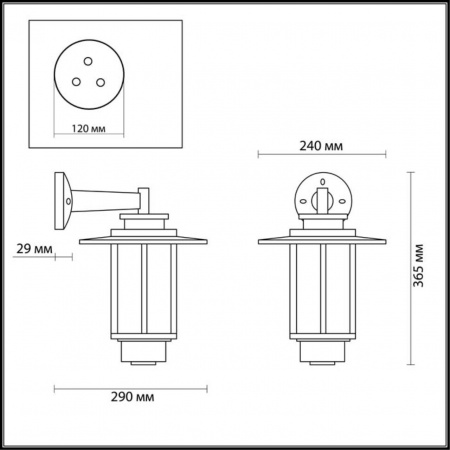 фото Белый/коричневый Уличный настенный светильник IP54 E27 18W 220V MITO NATURE, арт. 4047/1W