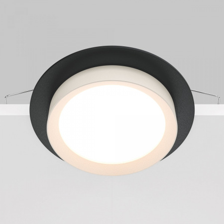 фото Встраиваемый светильник Maytoni Technical Hoop DL086-GX53-RD-BW, черный