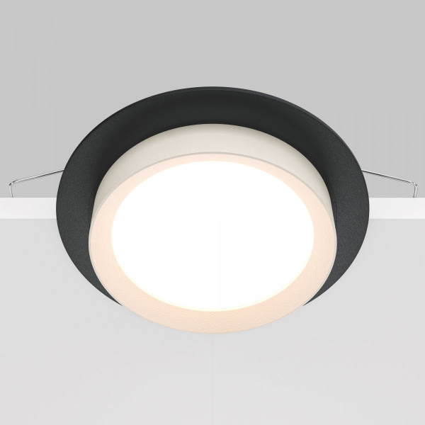 фото Встраиваемый светильник Maytoni Technical Hoop DL086-GX53-RD-BW, черный