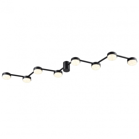фото Черный, металл Люстра потолочная LED GX53 8*7W 220V SANATA COMFI, арт. 8187/8C
