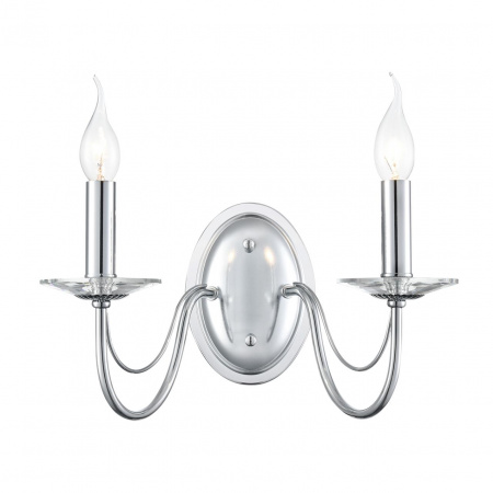 фото Металл/стекло, хром/прозрачный Бра E14 2*40W 220V INCANTO CLASSI, арт. 8034/2W