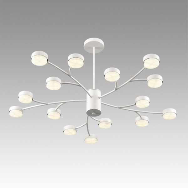 фото Металл/металл белый/белый Люстра GX53 LED 15*7W 220V TORINA COMFI, арт. 8265/15