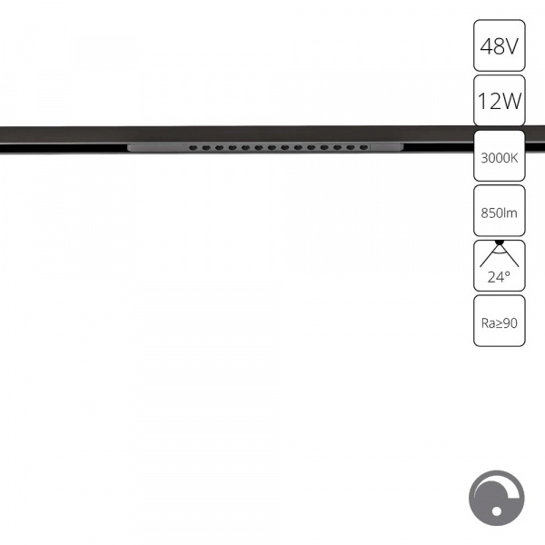 Магнитный трековый светильник Arte Lamp OPTIMA 0.1-10V A7496PL-1BK