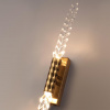 фото Сатинированн.латунь/прозрачн./металл/стекло Настенный светильник LED 5W (2*2.5W) 3000K 207Лм KOLOS L-VISION, арт. 5449/5WL