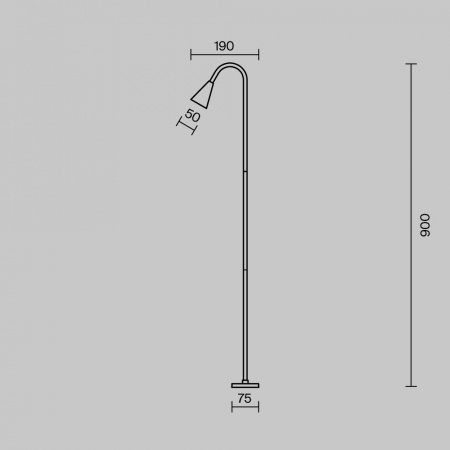 фото Ландшафтный светильник Maytoni Outdoor Barb O531FL-L3B3K1, матовый черный