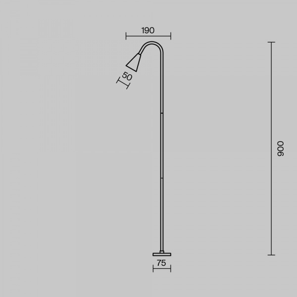 фото Ландшафтный светильник Maytoni Outdoor Barb O531FL-L3B3K1, матовый черный