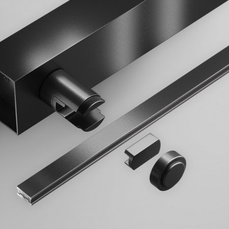 фото Основание настенное Wall для блока питания с вводом питания Flarity черный Maytoni Technical TRA155CW-BB-B
