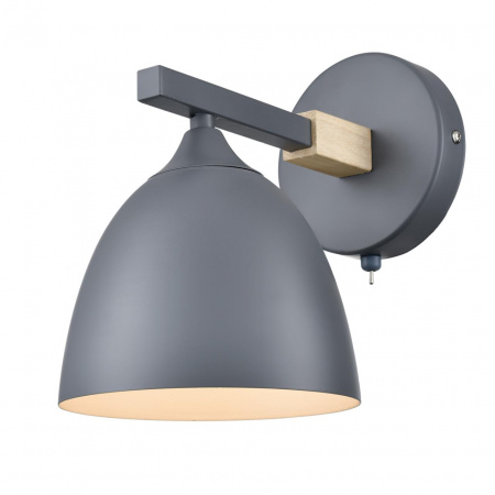 фото Серый/серый металл, дерево/металл Бра Е27 1*60W 220V COLANGE MODERNI, арт. 8096/1W