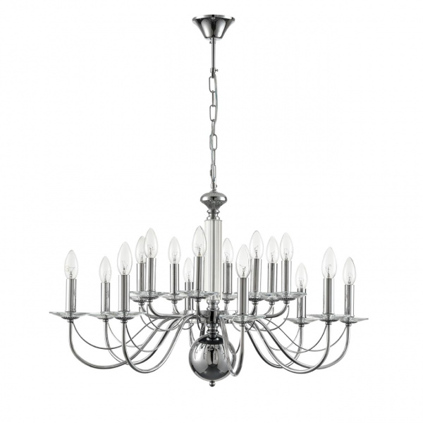 Хром, металл/стекло Люстра подвесная Е14 16*40W 220V INCANTO CLASSI, арт. 8034/16