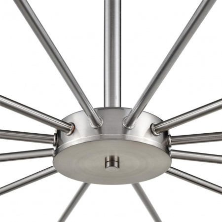 фото Никель/белый металл/стекло Люстра потолочная Е14 12*40W 220V MAVE COMFI, арт. 8099/12C