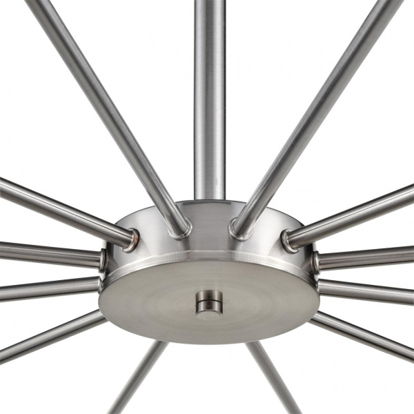 фото Никель/белый металл/стекло Люстра потолочная Е14 12*40W 220V MAVE COMFI, арт. 8099/12C