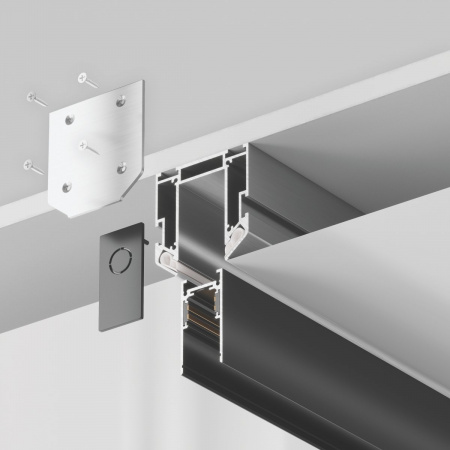 фото Профиль для монтажа Exility в натяжной ПВХ потолок, 2м Maytoni Technical TRA034MP-212S, серебро