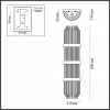 фото Золото/стекло Настенный светильник E14 4*40W высота 890см EMPIRE HALL, арт. 4854/4W