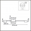 фото Черный, металл Люстра GX53 LED 8*7W 220V TORINA COMFI, арт. 8344/8C