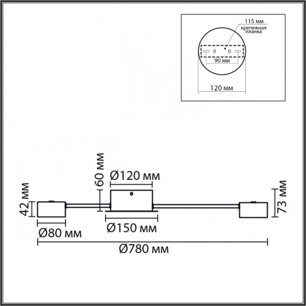 фото Белый, металл Люстра GX53 LED 8*7W 220V TORINA COMFI, арт. 8343/8C