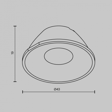 фото Линза для серии Раунд / Round 12 Вт 36° Maytoni Technical LensCD43-36