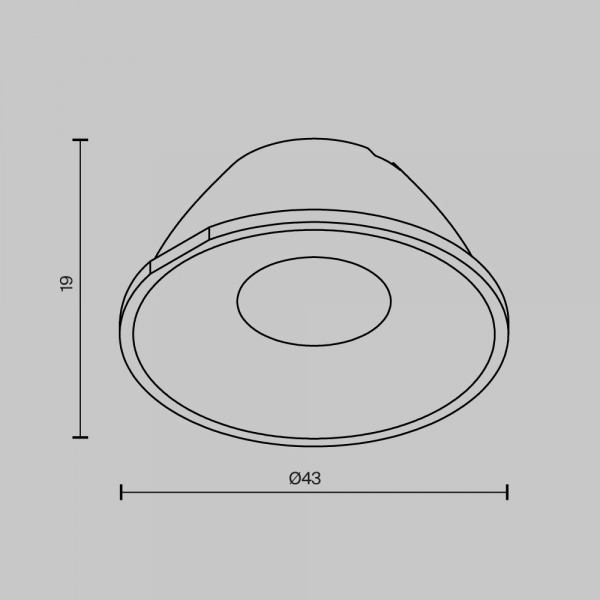 фото Линза для серии Раунд / Round 12 Вт 24° Maytoni Technical LensCD43-24