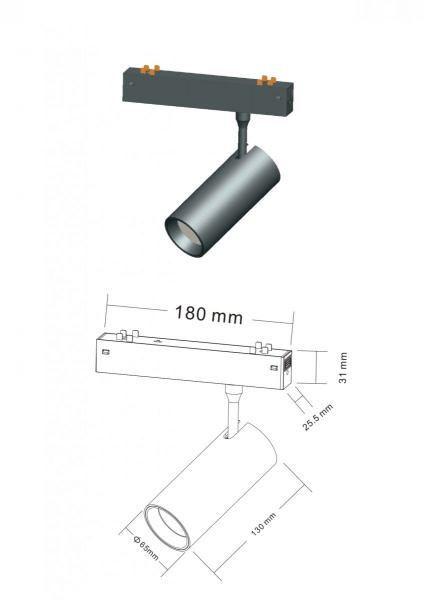 фото Светильник-спот SWG BASE, черный, 20Вт, CCT 2700-6000К, 36гр, SP-ZB20-BL-CCT