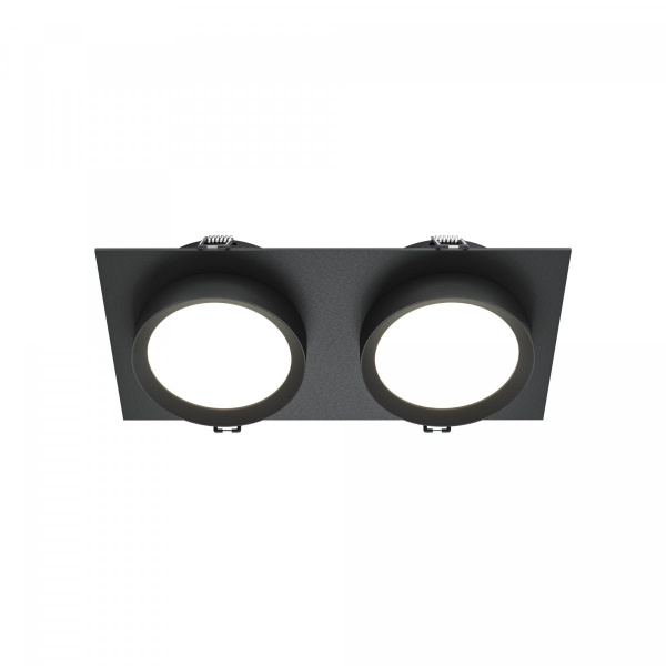 Встраиваемый светильник Maytoni Technical Hoop DL086-02-GX53-SQ-B, черный