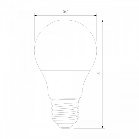 фото Светодиодная лампа Dimmable А60 9W 4200K E27 BLE2777