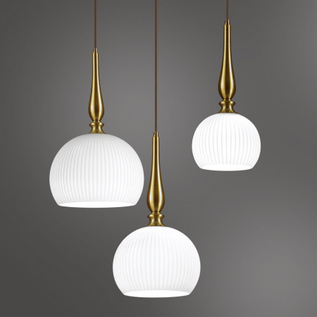 фото Белый/бронзовый Подвес E27 60W RUNGA PENDANT, арт. 4767/1