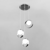 фото Подвесной светильник со стеклянными плафонами 50205/3 хром