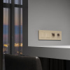 фото Рамка из стекла на 4 поста Senso шампань soft-touch W0043111