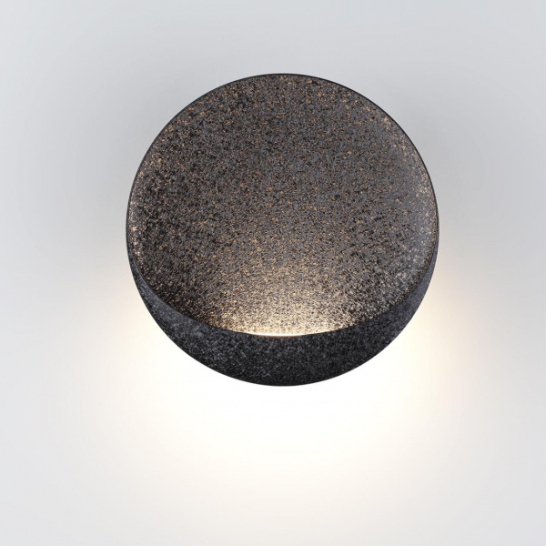 фото Настенный светильник черный ice crack/акрил IP44 LED 7W 231Лм 3000K CRI > 90 VELA HIGHTECH, арт. 7003/7WL