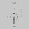 фото Подвесной светильник Maytoni Flusso P095PL-01BZ, латунь