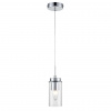 фото Хром/прозрачный металл/металл Подвес Е14 1*40W 220V ISHA COMFI, арт. 8102/1A