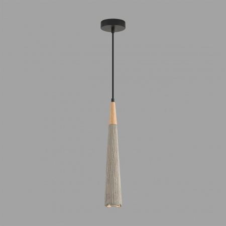 фото Черный/серый/бежевый, металл/дерево/цемент Подвес GU10 LED 5W 220V EOLIANA SUSPENTIONI, арт. 8351/1C