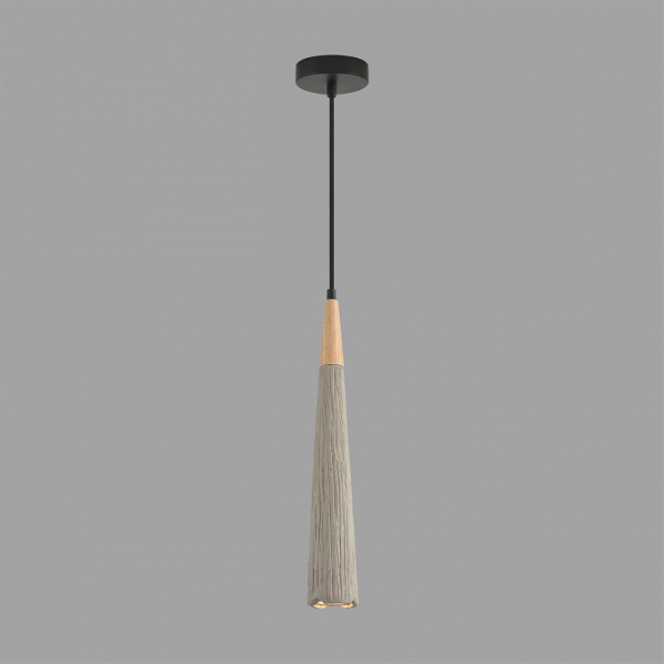 фото Черный/серый/бежевый, металл/дерево/цемент Подвес GU10 LED 5W 220V EOLIANA SUSPENTIONI, арт. 8351/1C