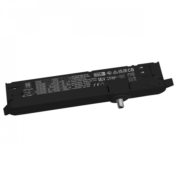 Адаптер с драйвером с DIP-switch управляемый по DALI для трек-системы QUATTRO, белый Lightstar 594067
