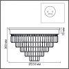 фото Хром/хрусталь металл/прозрачный Люстра потолочная Е14 8*40W 220V ZAHA CLASSI, арт. 8266/8C