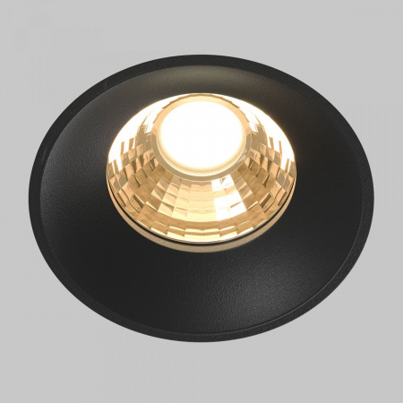 фото Встраиваемый светильник Maytoni Technical Round DL058-12W2.7K-TRS-B, черный