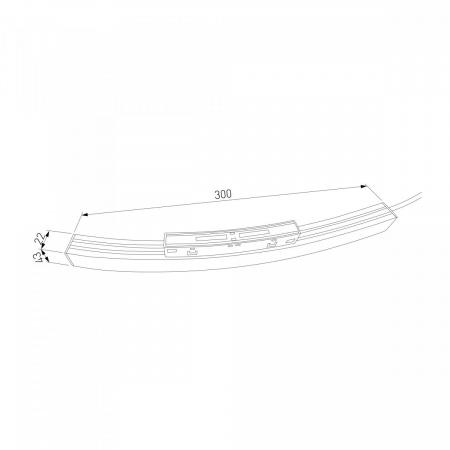 фото Slim Magnetic Блок питания 200W для радиусного шинопровода черный Ø 1200mm 95058/00