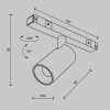 фото Трековый светильник Maytoni Technical Focus Led TR176-1-5WTW-M-B, черный