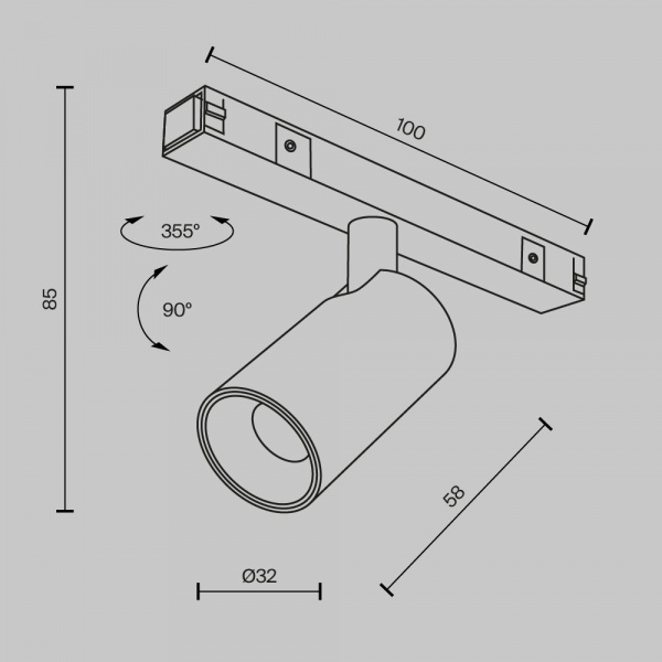фото Трековый светильник Maytoni Technical Focus Led TR176-1-5WTW-M-B, черный