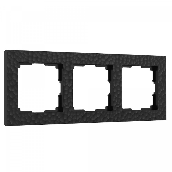 фото Рамка из поликарбоната на 3 поста Hammer черный W0032408