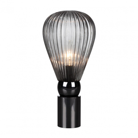 фото Черный хром/дымчатый/металл/стекло Настольная лампа E14 1*40W ELICA MODERN, арт. 5417/1T