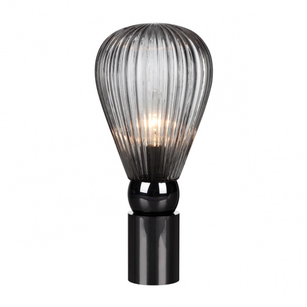 фото Черный хром/дымчатый/металл/стекло Настольная лампа E14 1*40W ELICA MODERN, арт. 5417/1T