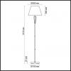 фото Хром, золотой Торшер E27 1*60W 220V LORAINE NEOCLASSI, арт. 3733/1F