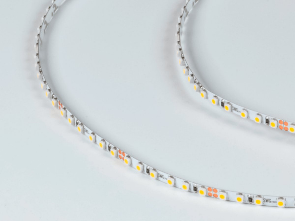 фото Светодиодная лента SWG PRO 3528, 120 LED/м, 9,6 Вт/м, 24В, IP20, Цвет: Нейтральный белый, SWG3PT120-24-9.6-NW, катушка 5 м