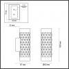 фото Белый/золотистый/металл Настенный светильник IP20 LED GU10 max 2*10W AD ASTRUM HIGHTECH, арт. 4286/2W
